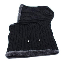 Load image into Gallery viewer, Winter Knitted Hat Beanie Men Beany Skellies Beanies Winter Hats For Women Men Caps Gorgas Bonnet Mask Brand Hats Hooded Cowl Neckerchief with Drawstring Soft Balaclava Pullover Knitted Beanie for Adults Men Women Ski Caps