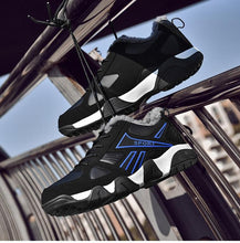 Load image into Gallery viewer, Winter Leather Sneakers Keep Warm Waterproof Mans Sneakers Work Casual Shoes Mens Autumn Anti-slip Leather Lace Up Lightweight Soft Modern Comfortable Classic Walking Sneakers