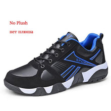 Load image into Gallery viewer, Winter Leather Sneakers Keep Warm Waterproof Mans Sneakers Work Casual Shoes Mens Autumn Anti-slip Leather Lace Up Lightweight Soft Modern Comfortable Classic Walking Sneakers