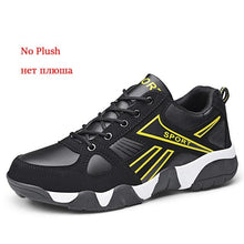 Load image into Gallery viewer, Winter Leather Sneakers Keep Warm Waterproof Mans Sneakers Work Casual Shoes Mens Autumn Anti-slip Leather Lace Up Lightweight Soft Modern Comfortable Classic Walking Sneakers