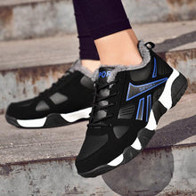 Load image into Gallery viewer, Winter Leather Sneakers Keep Warm Waterproof Mans Sneakers Work Casual Shoes Mens Autumn Anti-slip Leather Lace Up Lightweight Soft Modern Comfortable Classic Walking Sneakers