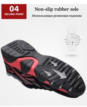 Load image into Gallery viewer, Winter Leather Sneakers Keep Warm Waterproof Mans Sneakers Work Casual Shoes Mens Autumn Anti-slip Leather Lace Up Lightweight Soft Modern Comfortable Classic Walking Sneakers