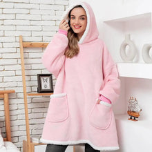 Load image into Gallery viewer, Winter Oversized Wearable Blanket Women Hoodies Sweatshirt TV Blanket With Sleeves Pullover Warm Soft Unisex Hoody Comfortable Sweatshirts For Autumn
