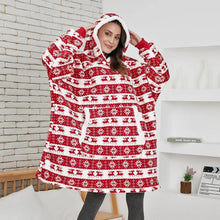Load image into Gallery viewer, Winter Oversized Wearable Blanket Women Hoodies Sweatshirt TV Blanket With Sleeves Pullover Warm Soft Unisex Hoody Comfortable Sweatshirts For Autumn