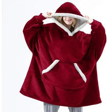 Load image into Gallery viewer, Winter Oversized Wearable Blanket Women Hoodies Sweatshirt TV Blanket With Sleeves Pullover Warm Soft Unisex Hoody Comfortable Sweatshirts For Autumn