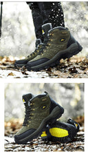 Load image into Gallery viewer, Winter Plush Warm Men's Boots Comfortable Non-slip Hiking Walking Boots Men's Outdoor Hunting Sports Snow Boots Waterproof Lightweight Warm Ankle Booties Comfortable Casual Hiking Boots