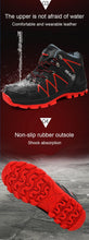 Load image into Gallery viewer, Winter Safety Shoes Waterproof Men's Boots Outdoor Warm Waterproof Non-slip Ankle Snow Boot Thick Plush Rubber Outdoor Snow Boots Winter Trail Camping Durable Cold Weather Shoes