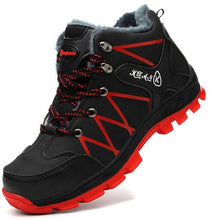 Load image into Gallery viewer, Winter Safety Shoes Waterproof Men's Boots Outdoor Warm Waterproof Non-slip Ankle Snow Boot Thick Plush Rubber Outdoor Snow Boots Winter Trail Camping Durable Cold Weather Shoes