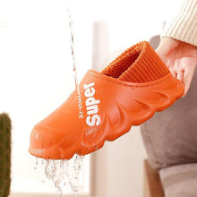 Load image into Gallery viewer, Winter Slippers Warm Men Shoes Waterproof Women Couples Non-Slip Plush Cotton Indoor Outdoor Cozy Home Autumn Thick Slippers Cozy Slip-On Memory Foam Fur House Slippers Warm Fleece Lining Indoor Outdoor Garden Bedroom Plush Shoes