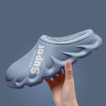 Load image into Gallery viewer, Winter Slippers Warm Men Shoes Waterproof Women Couples Non-Slip Plush Cotton Indoor Outdoor Cozy Home Autumn Thick Slippers Cozy Slip-On Memory Foam Fur House Slippers Warm Fleece Lining Indoor Outdoor Garden Bedroom Plush Shoes