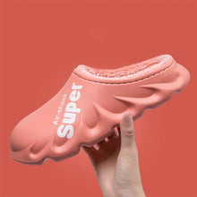Load image into Gallery viewer, Winter Slippers Warm Men Shoes Waterproof Women Couples Non-Slip Plush Cotton Indoor Outdoor Cozy Home Autumn Thick Slippers Cozy Slip-On Memory Foam Fur House Slippers Warm Fleece Lining Indoor Outdoor Garden Bedroom Plush Shoes