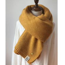 Load image into Gallery viewer, Winter Soft Solid Thicken Soft Lightweight Warm Scarf Cashmere Scarves Pashmina Shawls Wraps Scarves Pashmina Shawls Wraps Knitted Wool Long Scarf Women