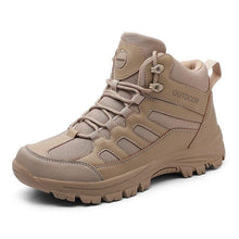 Load image into Gallery viewer, Winter Walking Shoes Mens Boots Outdoor Hiking Shoes Winter Work Casual Shoes Rubber Ankle Boots Outdoor Breathable Water Resistant Camping Shoes Anti-Skid Ankle Walking Mens Shoes