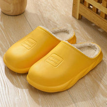 Load image into Gallery viewer, Winter Waterproof Home Slippers Womens New Plush Warm House Soft Slippers Non-Slip Memory Foam Couples Shoes Women's Cozy Warm Slippers Memory Foam Indoor Outdoor Winter Slippers