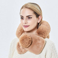 Load image into Gallery viewer, Winter Women 3 in 1 Knitted Ski Hat With Scarf Neck Warmer Fleece Lined Hood Face Mask Adult Balaclava For Outdoor Sports Balaclava Wind-Resistant Winter Face Mask Fleece Ski Mask for Men and Women Warm Face Cover Hat Cap Scarf