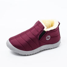 Load image into Gallery viewer, Winter Women Boots Waterproof Snow Shoes Flat Casual Winter Soft Shoes Ankle Boots For Women Snow Boots Winter Slip On Ankle Comfortable Booties Anti-Slip Water Resistant Fully Fur Lined Outdoor Shoes