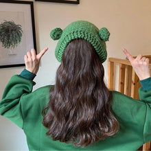Load image into Gallery viewer, Winter Women Frog Crochet Knitted Hat Hip Hop Skellies Beanies Streetwear Costume Accessory Gift Warm Party Bonnets Cap Kids Knitted Beanie Hat Cute Frog Cartoon Winter Warmer Cap with Big Eyes for Baby Boys Girls