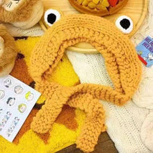 Load image into Gallery viewer, Winter Women Frog Crochet Knitted Hat Hip Hop Skellies Beanies Streetwear Costume Accessory Gift Warm Party Bonnets Cap Kids Knitted Beanie Hat Cute Frog Cartoon Winter Warmer Cap with Big Eyes for Baby Boys Girls