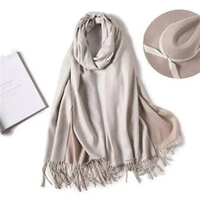 Load image into Gallery viewer, Winter Women Scarf Fashion Solid Soft Scarves For Lady Shawls Wrap Casual Wear Travel Friendly For Winter Fall Winter Classic Warm Soft Chunky Warm Scarves Wrap Scarf