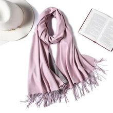 Load image into Gallery viewer, Winter Women Scarf Fashion Solid Soft Scarves For Lady Shawls Wrap Casual Wear Travel Friendly For Winter Fall Winter Classic Warm Soft Chunky Warm Scarves Wrap Scarf