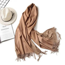 Load image into Gallery viewer, Winter Women Scarf Fashion Solid Soft Scarves For Lady Shawls Wrap Casual Wear Travel Friendly For Winter Fall Winter Classic Warm Soft Chunky Warm Scarves Wrap Scarf