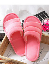 Load image into Gallery viewer, Winter Women Slippers Home Soft Slippers Flip Flops Plush Warm Hotel Sandals Anti Skid Bedroom Memory Foam Slippers Comfy Slip-On House Shoes With Anti-Skid Sole