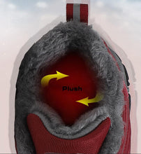 Load image into Gallery viewer, Winter Womens Mens Boots Plush Leather Waterproof Climbing Hunting Shoes Unisex Lace-up Outdoor Warm Hiking Boot Warm Ankle Cushionable Non-Slip Fashion Booties For Outdoor Walking