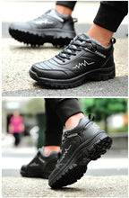 Load image into Gallery viewer, Winter Womens Mens Boots Shoes Plush Warm Sneakers Outdoor Waterproof Ankle Snow Boots Casual Leather Hiking Boots Outdoor Trekking Boot Mid Hiker Boot For Mens