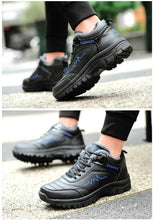 Load image into Gallery viewer, Winter Womens Mens Boots Shoes Plush Warm Sneakers Outdoor Waterproof Ankle Snow Boots Casual Leather Hiking Boots Outdoor Trekking Boot Mid Hiker Boot For Mens