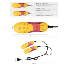 Load image into Gallery viewer, Winter Yellow Shoe Dryer Lightweight Portable Shoe Warmer Machine Heater Household Essential For Autumn