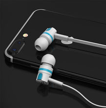 Load image into Gallery viewer, Wired in-Ear Headphones With Tangle-Free Cord Noise Isolating Bass Driven Sound Metal Earphones Carry Case Ear Bud Tips In-ear Earphone Super Bass Sound Sport Headset With Mic for Phones Ear Phone For Women 3.5mm
