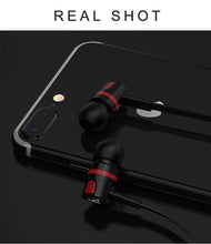 Load image into Gallery viewer, Wired in-Ear Headphones With Tangle-Free Cord Noise Isolating Bass Driven Sound Metal Earphones Carry Case Ear Bud Tips In-ear Earphone Super Bass Sound Sport Headset With Mic for Phones Ear Phone For Women 3.5mm