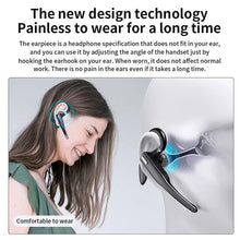 Load image into Gallery viewer, Wireless Bluetooth Business Earphone Noise Isolating Earbuds Wireless Headphones With Chraging Case LED Display Built-in Microphones For Clear Calls Single Over Ear Handsfree Earbud For Driving Charging Case Headphone Microphone Office Headset For Work