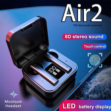 Load image into Gallery viewer, Wireless Bluetooth Earphone Air Sports Running Headphone LED Display Earbuds Noise Reduction Updated Design with Industry Leading Sound & Improved Comfort, Long Wireless Range