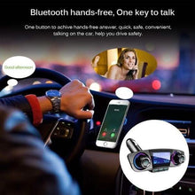 Load image into Gallery viewer, Wireless Bluetooth Handsfree Calling Car Charger FM Transmitter
