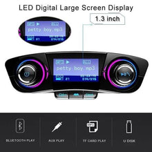 Load image into Gallery viewer, Wireless Bluetooth Handsfree Calling Car Charger FM Transmitter
