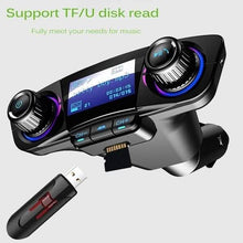 Load image into Gallery viewer, Wireless Bluetooth Handsfree Calling Car Charger FM Transmitter