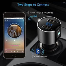 Load image into Gallery viewer, Wireless Car Mp3 FM Transmitter USB Charger