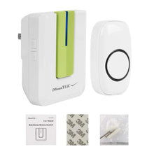 Load image into Gallery viewer, Wireless Doorbell Rings 1000FT with 1 Plug Receiver Chimes