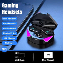 Load image into Gallery viewer, Wireless Earbuds Touch Control Earphone No Delay Noise Reduction Bluetooth Headphone Gaming Headset y Lewith Mic Updated Design with Industrading Sound & Improved Comfort, Long Wireless Range, Up to 24 Hours of Talk Time