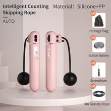 Load image into Gallery viewer, Wireless Electronic Jump Rope With Counter Speed Skipping Adjustable Soft Anti-Slip Handle Skipping Rope With Calorie Counter Adjustable Digital Jump Rope For Indoor Workout Fitness