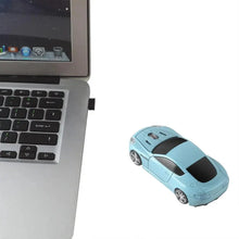 Load image into Gallery viewer, Wireless Mouse Blue Car Shaped Design 1600DPI Mouse USB Optical Ergonomic 3D Sports Car Mice For Laptop