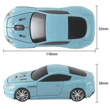 Load image into Gallery viewer, Wireless Mouse Blue Car Shaped Design 1600DPI Mouse USB Optical Ergonomic 3D Sports Car Mice For Laptop
