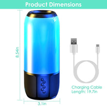 Load image into Gallery viewer, Wireless Portable Speaker with Color Changing Light