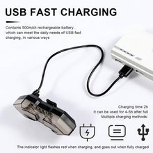 Load image into Gallery viewer, Wireless Remote Turn Signal Bicycle Light Indicator Smart LED Bike Taillight USB Rechargeable Cycling Rear Lamp USB LED Wireless Bike Rear Light Remote Control Bike Brake Light Bicycle Cycling Safety Outdoor Flashlight