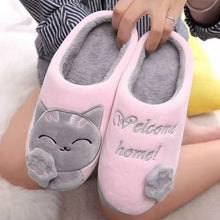 Load image into Gallery viewer, Woman Bedroom Winter Slippers Warm Home Slippers Women Shoes Indoor House Slippers Comfy House Shoes Slip On Memory Foam Bedroom Slippers Indoor Home Shoes