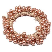 Load image into Gallery viewer, Woman Big Pearl Hair Ties Fashion Korean Style Hairband Scrunchies Girls Ponytail Holders Rubber Band Hair Accessories Ponytail Holder Accessories for Women And Girls