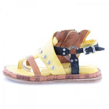 Load image into Gallery viewer, Woman Sandals Flat Casual Summer Sandals Women's Fashion Flip Flops Elegant Sandals Artificial Leather Platform Shoes Fashion Slides Ladies Lightweight Athletic Yoga Mat Sandals Slip On Thick Cushion Slippers Sandals