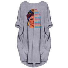 Load image into Gallery viewer, Woman's Long Sleeve Loose Pocket Oversize Tunic Dress