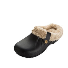 Load image into Gallery viewer, Women Autumn Winter New Warm Slippers Plush Waterproof Warm Slippers Clogs Couples Home Slipper Indoor Floor Shoes Waterproof Slippers Women Men Fur Lined Clogs Winter Garden Shoes